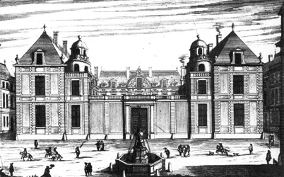 Hôtel Tubeuf (Palais Mazarin) street front by Marot
